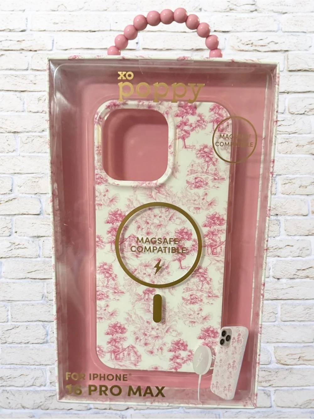 NIB XO Poppy Pink iPhone 16 Pro Max Case with MagSafe Compatibility